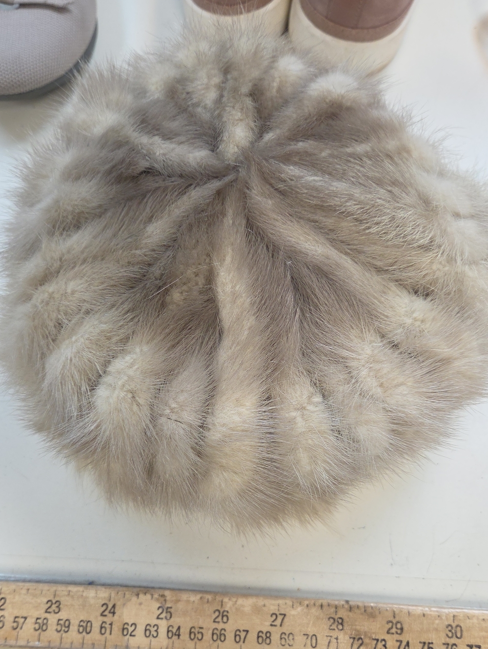 RETRO. Silver Mink Hat